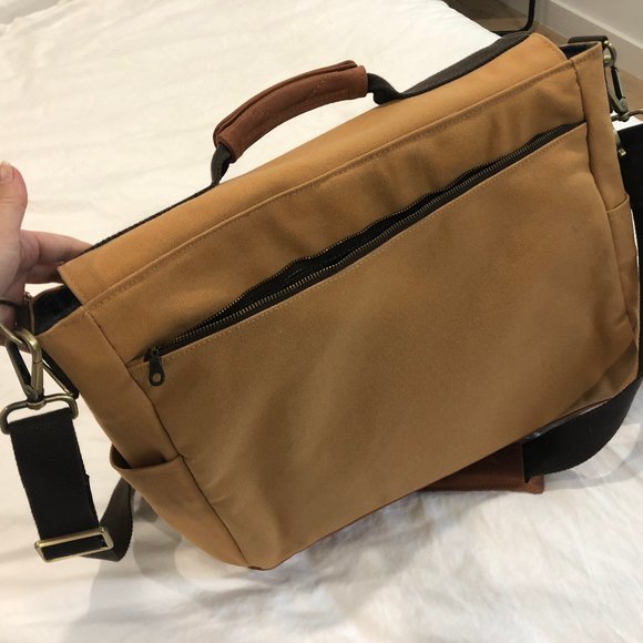 Brand new tan canvas work / laptop bag - Picture 4 of 9